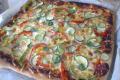 Mega pizza z warzywami