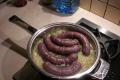 Pieczona biała kiełbasa