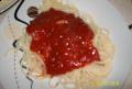 Spaghetti z sosem