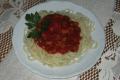 Spaghetti z sosem
