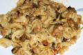 Zapiekanka makaronowa z pieczarkami